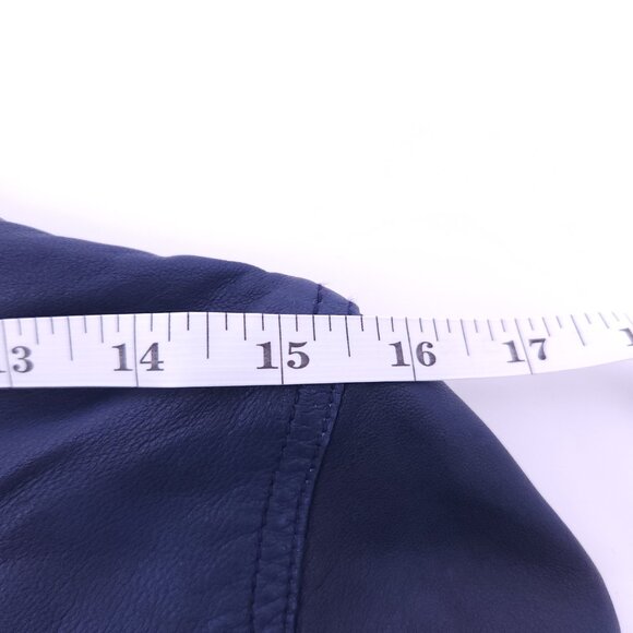 Club Monaco Lamb Leather Moto Jacket Women's Small - Picture 9 of 13